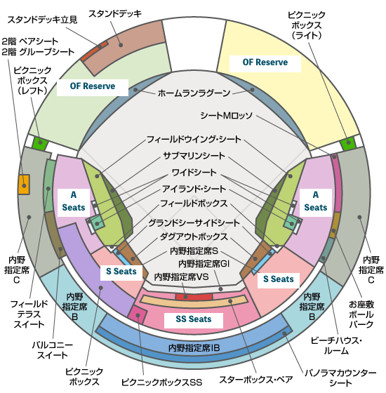 Nagoya Dome Seating Chart